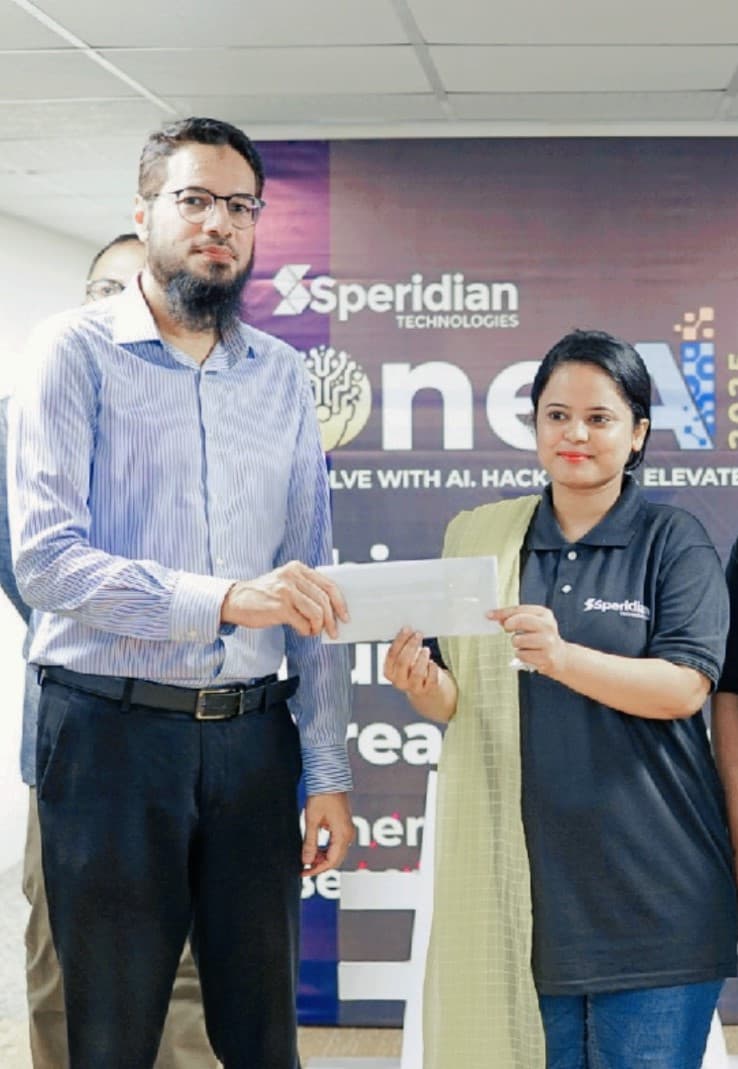 Ramesha at Speridian OneAI Hackathon